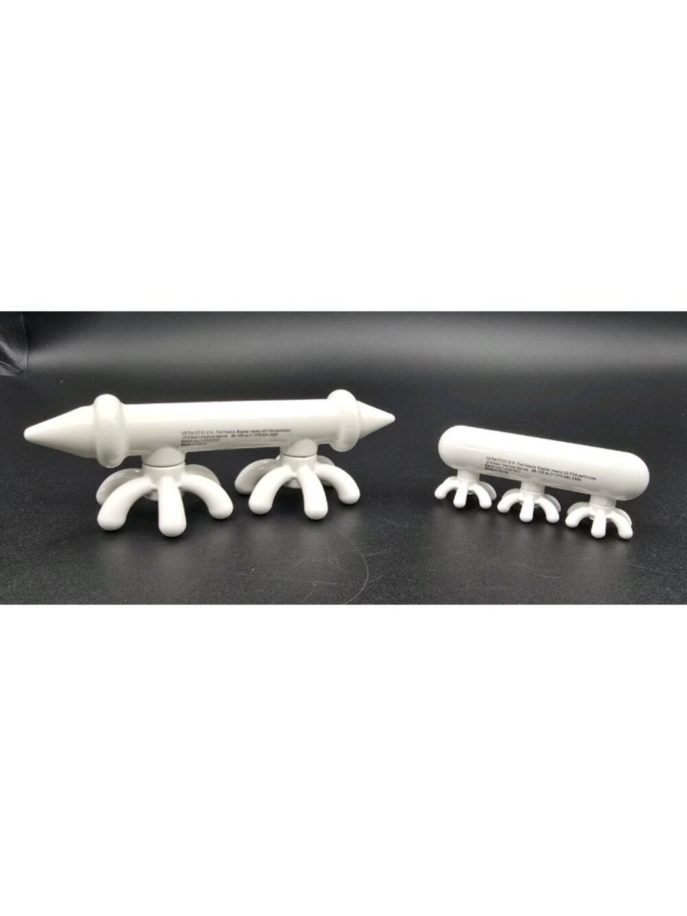 2 FasciaBlaster Massage Tools Large Mini 2 Ashley Black Fascia Blaster White